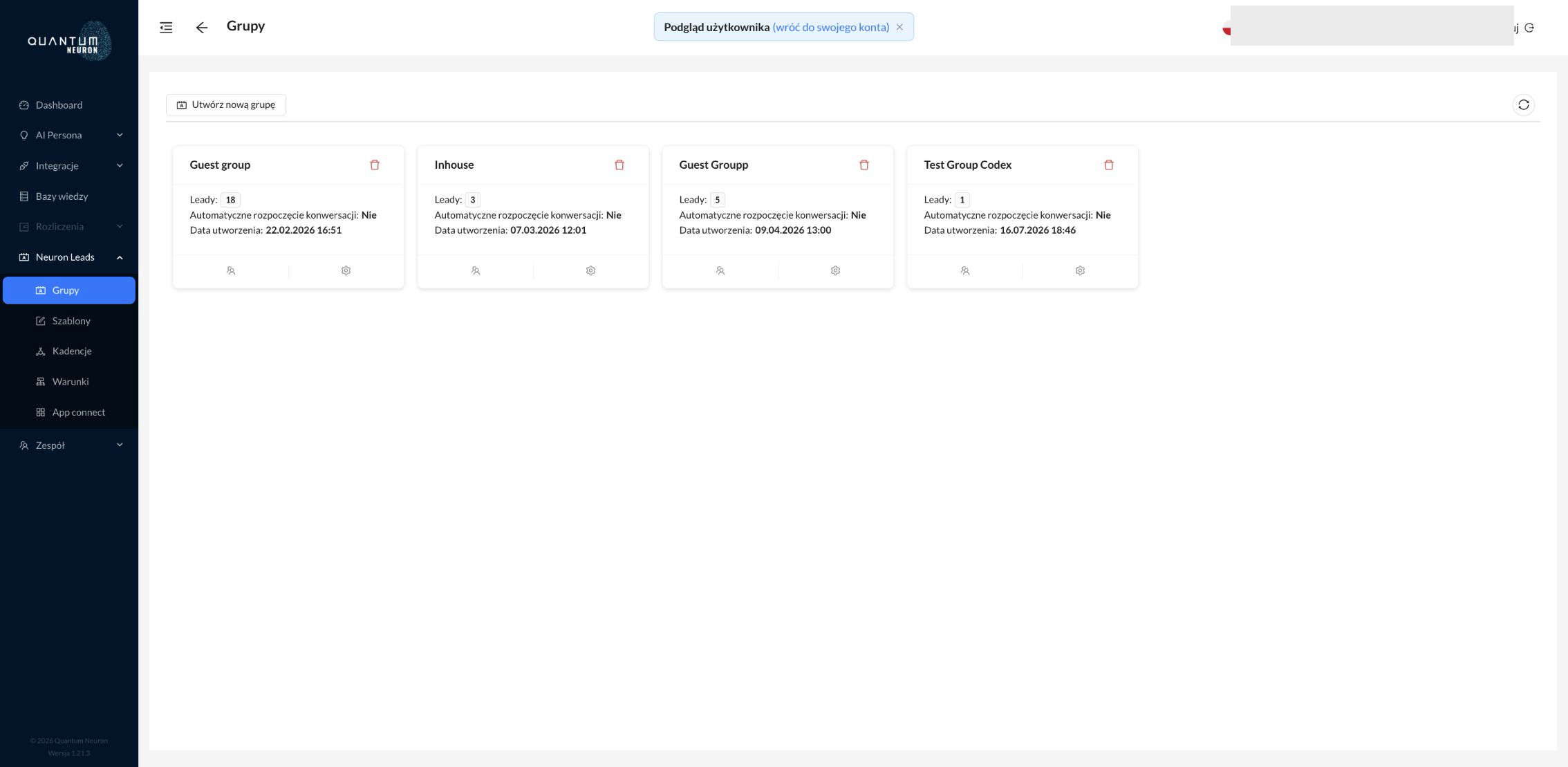 Lista Grup Neuron Leads