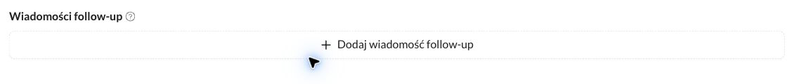 Sekcja Wiadomości follow-up w formularzu Szablonu Voice